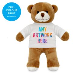Promotional Henry I Teddy Bear 14cm - Printed Soft Toys - Small Soft Toy - Full Colour Print as standard